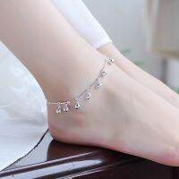 [LWF ร้อน] ✓ ด้านคุณภาพเงิน925 Anklets สำหรับผู้หญิงเครื่องประดับแฟชั่นไม้ไผ่โซ่ระฆังสาวสร้อยข้อมือเลดี้พรรคอุปกรณ์เสริมของขวัญคริสต์มาส