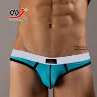 Mens Underwear Wholesale Factory Store Wj Mesh Sexy Mesh Breathable Back Empty Hip-Exposed Breifs 1001Sh