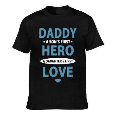 Daddy Hero Love My Dad My Hero Dad Best Dad Soft Mens Short Sleeve T-Shirt