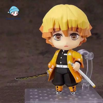 ANIME FAN ของเล่นน่ารัก 100mm #1334 หุ่นจำลอง Agatsuma Zenitsu หุ่น Zenitsu Kimetsu no Yaiba