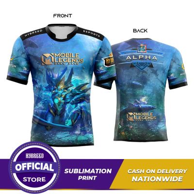 ALPHA SEA GLADIATOR SKIN Mobile Legends Full Sublimation Tshirt Premium Quality