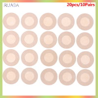 RUASA แผ่นปิดหัวนมหัวนมที่มองไม่เห็น10คู่สติกเกอร์ติดเสื้อชั้นในแบบเปลือย