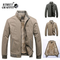 2021 Autumn Men Jackets 100 Cotton Chaqueta Casual Solid Fashion Vintage Warm Vestes Coats High Quality M-5XL Winter Jacket Men