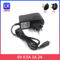 AC 100-240V DC 6 V 1A อะแดปเตอร์ไฟ6 V โวลต์ Charger Supply Micro USB สำหรับแขนด้านบนเครื่องวัดความดันโลหิต Tonometer