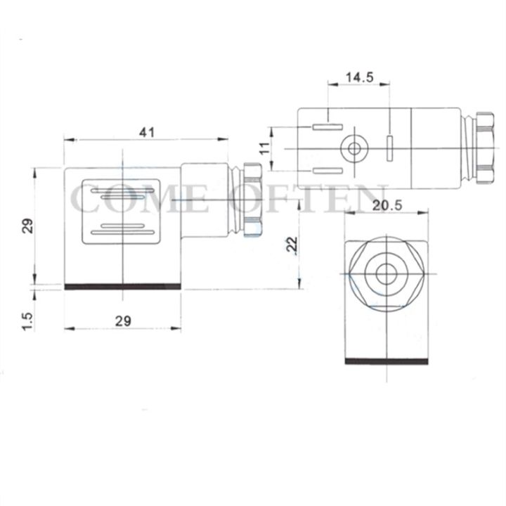 din43650b-4v210-coil-plug-transparent-solenoid-valve-junction-box-hydraulic-pneumatic-components-small-0110t-wiring-accessories-valves