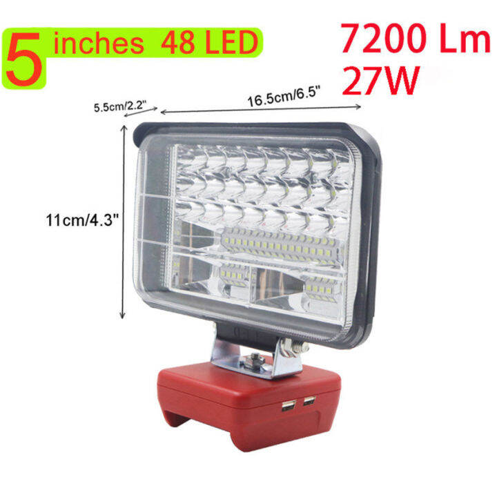 Wireless LED Work Light For for Lidl Parkside X20V Liion Battery