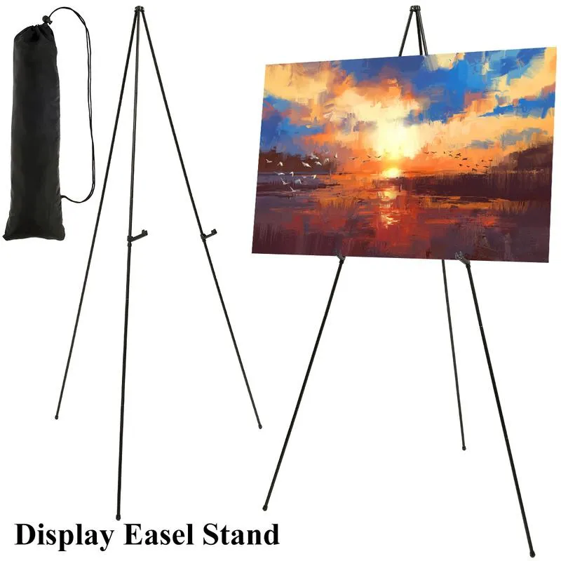 66 Tall Folding Display Easel Stand Adjustable Display Easel Portable  Floor Easel for Wedding Signs