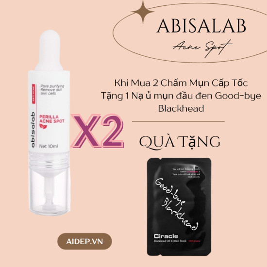 Tinh chất giảm viêm, giảm mụn tức thì - perilla acne spot 10ml abisalab - ảnh sản phẩm 1