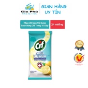 Khăn ướt Cif 24 miếng đa năng lau cực nhanh sạch bóng chỉ trong 10 giây