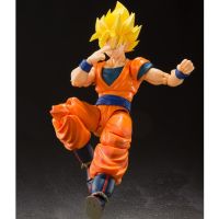 Bandai SHFiguarts D Ragon B All Z เต็มกำลัง Son Goku SSJ2พีวีซีรูปการกระทำ14เซนติเมตรร่วมที่สามารถเคลื่อนย้ายตุ๊กตารุ่น GBZ คริสต์มาสของเล่นของขวัญ