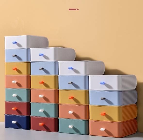 ล้างสต็อค-ปลีก-ส่งd172กล่องลิ้นชักเก็บของสีสันสวยงาม-กล่องสำหรับจัดเก็บ-กล่องเก็บอุปกรณ์เครื่องเขียน-เครื่องสำอาง-1-กล่อง-คละสี