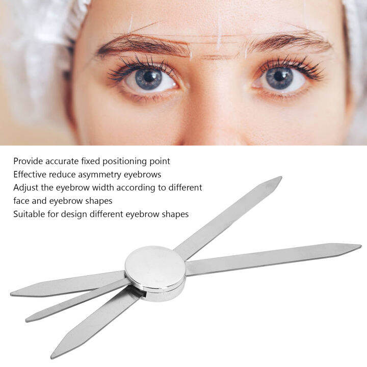 Eyebrow Stencil Ruler 3 Point Positioning Eyebrow Makeup Caliper Ruler