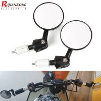 Universal Motorcycles Handlebar Round Bar End Rearview Side Mirrors For yamaha yzf r3 yz 125 250 ybr xt fz6 mt 09 07 r15 xj6 fz1