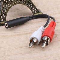 SIANCS 3.5mm Y Adapter Stereo Audio 3.5MM Jack Female To Standard 2RCA Lotus Head Male Socket Headphones Aux Cable