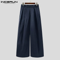 Well Fitting Trousers American Vintage Style Straight-leg Pants New Mens Casual Streetwear Solid Pantalones S-5XL 2021 INCERUN