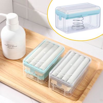 Multifunctional Laundry Soap Box Hands Free Wash Foaming Soap Bar Holder Cleaning Brush Soap Dispenser