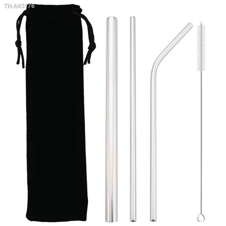 reusable-304-stainless-steel-straw-set-wide-12mm-straw-metal-drinking-straw-with-cleaner-brush-for-bubble-tea-smoothie-milkshake