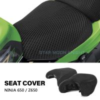 ○♨ Motorcycle Protecting Cushion Seat Cover Fit for Kawasaki Ninja650 Ninja 650 Z650 Z 650 Fabric Saddle Seat Cover Accessories