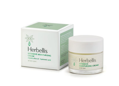 Herbellis Intensive Moisturising Cream ครีมมอยส์เจอไรเซอร์จากน้ำมันมะกอกออร์แกนิค นำเข้าจากประเทศกรีซ (50 ml)