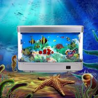 New Artificial Tropical Fish Tank Night Light Virtual Ocean Dynamic LED Lights Home Room Decoration Children Christmas Gifts Night Lights