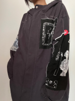 คุณภาพสูง1:1 Patchwork Heavy ผ้า Ave West cavempt windbreaker แจ็คเก็ตผู้ชายผู้หญิง streetwear CAV empt coat.