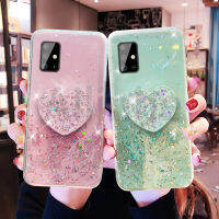 เคสโทรศัพท์ Samsung A71กาแล็คซี่ A51 A11 A01ใสซิลิโคน TPU A91 A81 A41 M31 M51รักรักรักกรอบด้านหลังป้องกันดาวแวววาวแบบนิ่ม