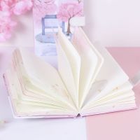 [Hagoya Stationery Stor] A5 Creative Cherry Blossoms ไดอารี่สีหน้าภาพประกอบน่ารักโน้ตบุ๊คนักเรียน Planner Agenda Notepad Diary Book Kawaii Diary