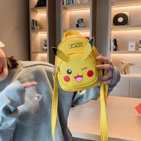 Pokemon Crossbody กระเป๋า Pikachu อะนิเมะรูป Mini Messenger กระเป๋าการ์ตูน Pikachu ตุ๊กตาไหล่กระเป๋าเด็กวันเกิดของขวัญ