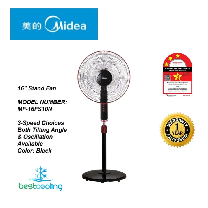 Midea 16 Stand Fan Mf 16fs10n Lazada