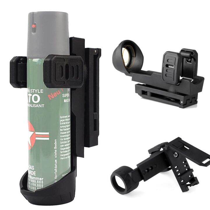 Tactical Duty OC Pepper Spray Holster 360 Degree Rotating MOLLE Pepper