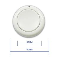 ปุ่มควบคุม RF รีโมทไร้สายรูปทรงกลมอเนกประสงค์315 433 MHz 1527กลมกุญแจรีโมตแผงผนังเหนียว