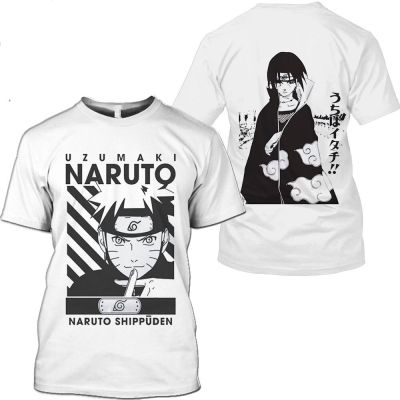 Uchiha Sasuke Graphic T-shirt Anime Boys Costume 3D Mens T-shirt Anime Harajuku Tops Round Neck Shirt Plus Size Streetwear