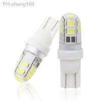 10pcs T10 LED W5W car parking light 9 SMD2835 LED W5W 2835 158 192 168 Wedge Bulb auto Dashboard Indicator Lamps DC 12V