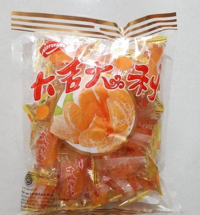 Permen Naraya Jelly rasa Jeruk 500 gr HALAL Lazada Indonesia