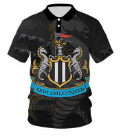 New Newcastle Summer United F.C. Polo Shirt Short Sleeve Casual Cotton Mens Womens Polo T-Shirt 02