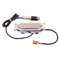 CCGenius Silver ปิ๊กอัพแม่เหล็กเสียงหลุม W/ หญิงปลั๊ก6.35มม. สำหรับกีต้าร์คลาสสิก