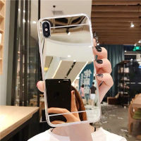 Case Y7A Y5P Y6P Y7P Y7A Y8P Y8S Y9A Y6S P40 P30 Mate 40 30 20 20X Y9 Prime Y6 2019 P40+ P30+ Mate 40+ 30+ 20+ Casing Makeup Mirror Soft TPU Simple Phone Case Cover for Girls Women