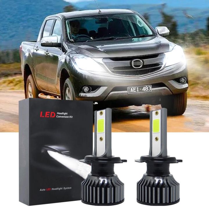 new-ชุดหลอดไฟหน้า-led-6000k-สีขาว-สําหรับ-mazda-bt-50-ปี-2011-2017-2-ชิ้น