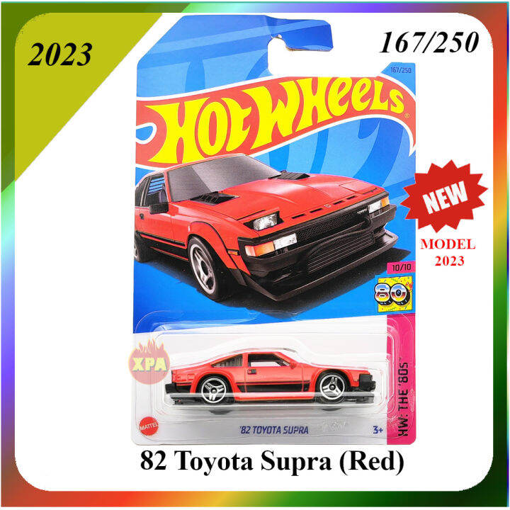 Hot Wheels JDM Diecast Cars 1982 Toyota Supra ( Red Creased) 2023 HW