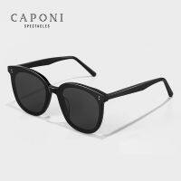 CAPONI Diopter Sunglasses Men Prescription Black Polarized Sun Shades Women With Degree Myopia Sun Glasses For Men UV400 JS7452