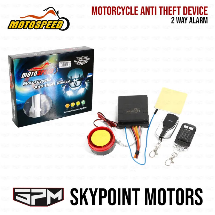 MOTOSPEED 2 WAY ALARM ANTITHEFT DEVICE FOR MOTORCYCLE (9702225