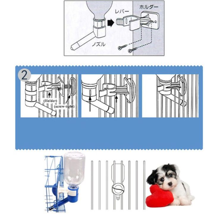 สุนัขกรงตู้น้ำดื่มกาต้มน้ำสำหรับสัตว์เลี้ยงง่ายต่อการติดตั้งไม่มีหยดตู้น้ำสำหรับสัตว์เลี้ยงอุปกรณ์กรง