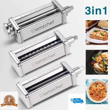 Antree Pasta Maker Attachment 3 in 1 Set for KitchenAid Stand Mixers  Included Pasta Sheet Roller, Spaghetti Cutter, Fettuccine Cutter Maker