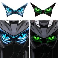 ☌¤✙ For Kawasaki Z800 Z250 Z300 2015-2018 Motorcycle Accessries 3D Front Fairing Headlight Sticker Guard Head light Stickers