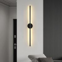 ✳✎ Modern Simple Led Strip Wall Light Indoor Creative Living Room Tv Bedroom Bedside Background Line Wall Lamp Lampu Hiasan Dinding Ruang Tamu Bilik Tidur