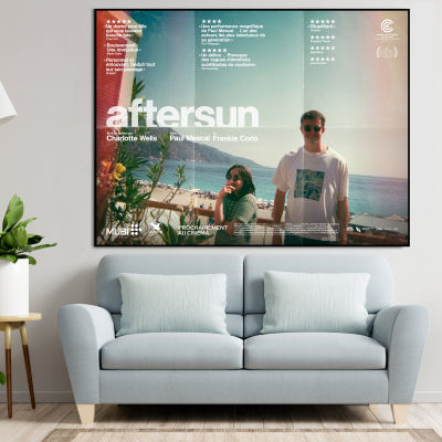 Print Aftersun Movie Art Canvas Poster R Seabeach Scenery Film Picture for Lovers Gift Living Room Home Wall Decor Cuadros