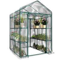 2X PVC Warm Garden Tier Mini Household Plant Greenhouse Cover Waterproof Anti-UV Protect Garden (Without Iron Stand)