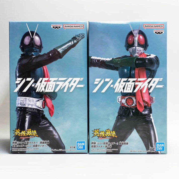 พร้อมส่ง Banpresto hero's brave statue Kamen Rider Shin V1 V2 มดแดง มาส ...