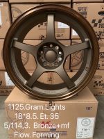 ล้อแม็กใหม่ - GRAM LIGHT ล้อเบา - ขอบ 18 x 8.5 x 8.5  5รู114.3 ET35/35 - ส่งฟรี Kerry Express - รบกวนสอบถามทางแชทก่อนคลิกสั่งซื้อ