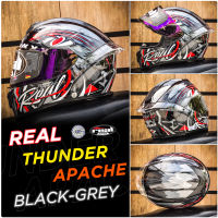 หมวกกันน็อค Real รุ่น Thunder Apache มีให้เลือก 3 สี 5 Size หมวกกันน็อก real